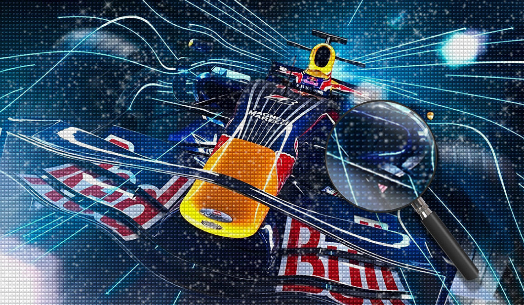 Rennwagen Diamond Painting