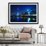 Rheinturm in der Nacht Diamond Painting
