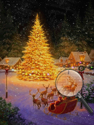 Riesiger Weihnachtsbaum Diamond Painting