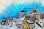 Romantisches Santorini Diamond Painting