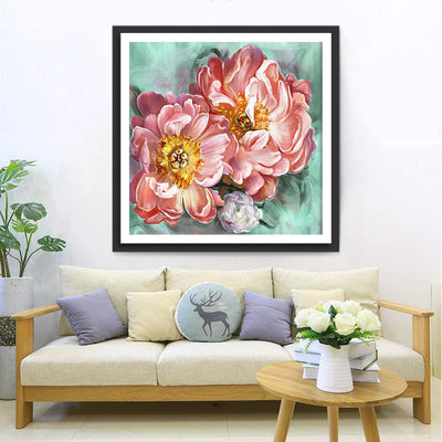 Rosa Pfingstrosen Diamond Painting