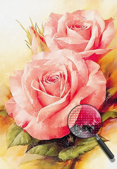 Rosa Rosen Diamond Painting