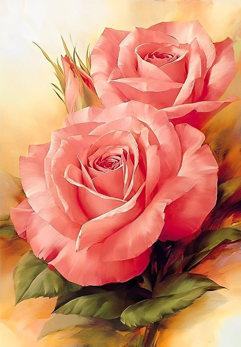 Rosa Rosen Diamond Painting