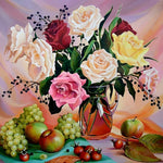 Rosen und Früchte Diamond Painting
