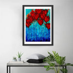 Rote herzförmige Ballons Diamond Painting