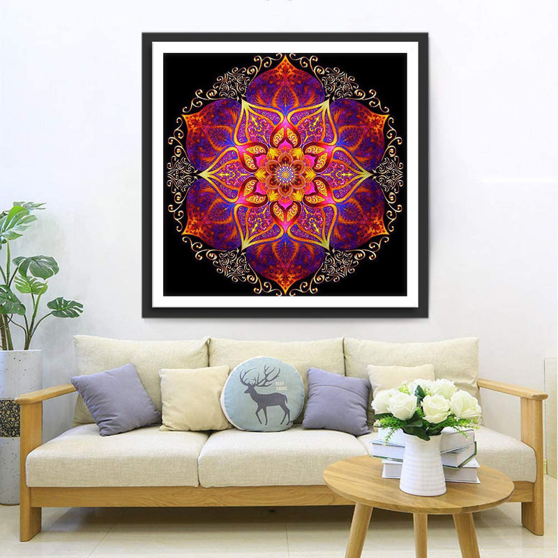 Rote Macht Mandala Diamond Painting