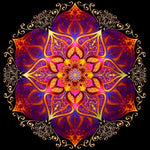 Rote Macht Mandala Diamond Painting