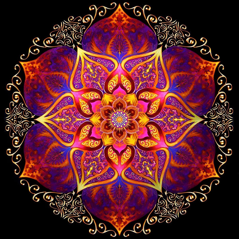 Rote Macht Mandala Diamond Painting