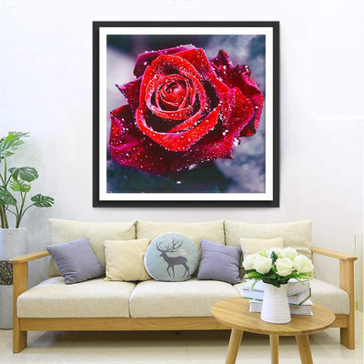 Rote Rose Diamond Painting