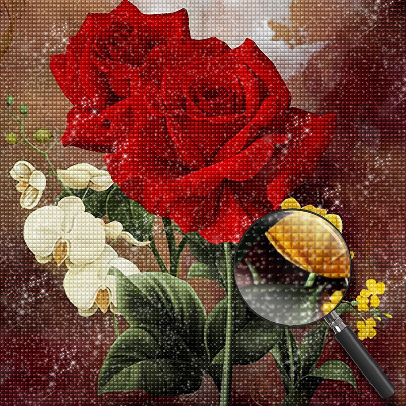 Rote Rosen Diamond Painting