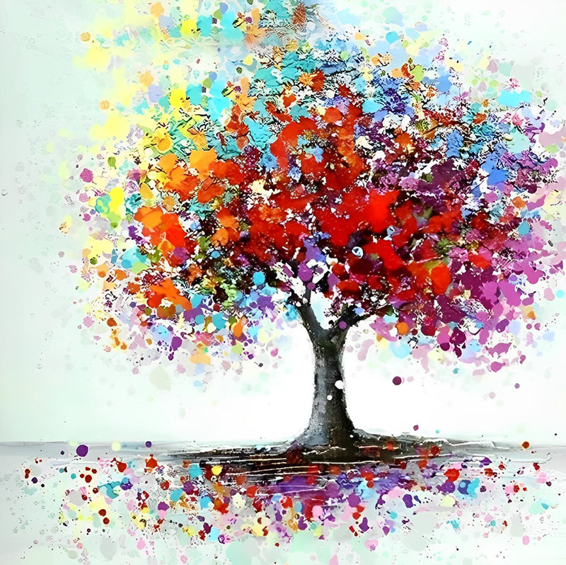 Roter Baum Diamond Painting