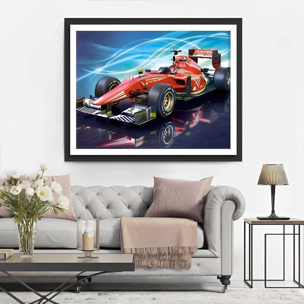 Roter Sportwagen Diamond Painting