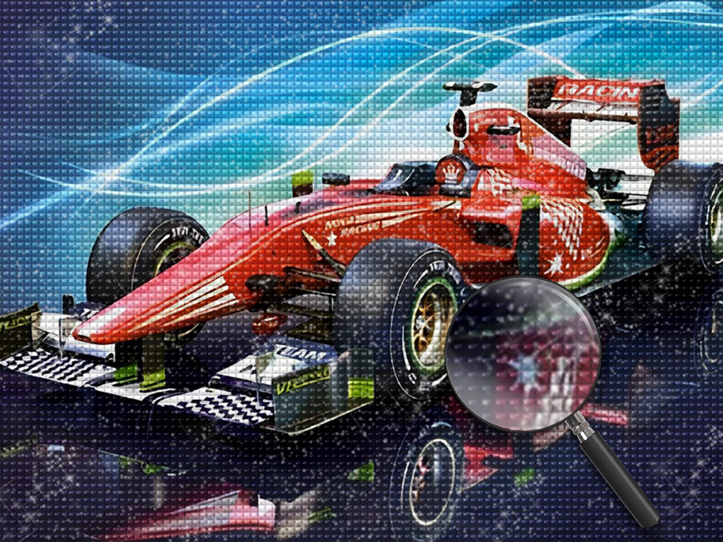 Roter Sportwagen Diamond Painting