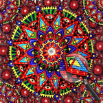 Rotes Mandala Diamond Painting
