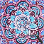 Rotes und blaues Mandala Diamond Painting