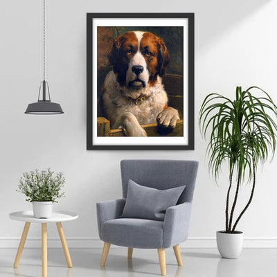 Sankt Bernhardshund Diamond Painting