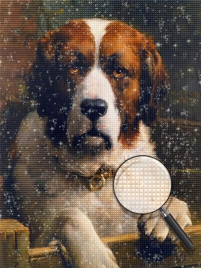 Sankt Bernhardshund Diamond Painting