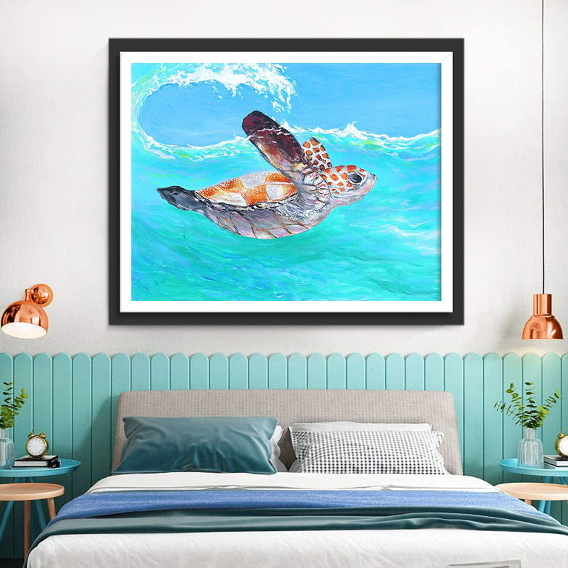 Schildkröte im Meer Diamond Painting