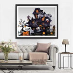 Schloss an Halloween Diamond Painting