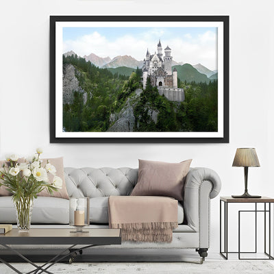 Schloss Neuschwanstein im Sommer Diamond Painting