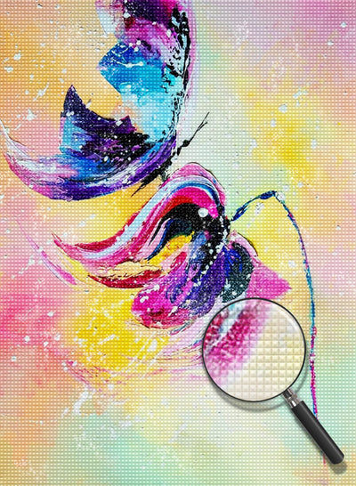 Schmetterling Blume Diamond Painting