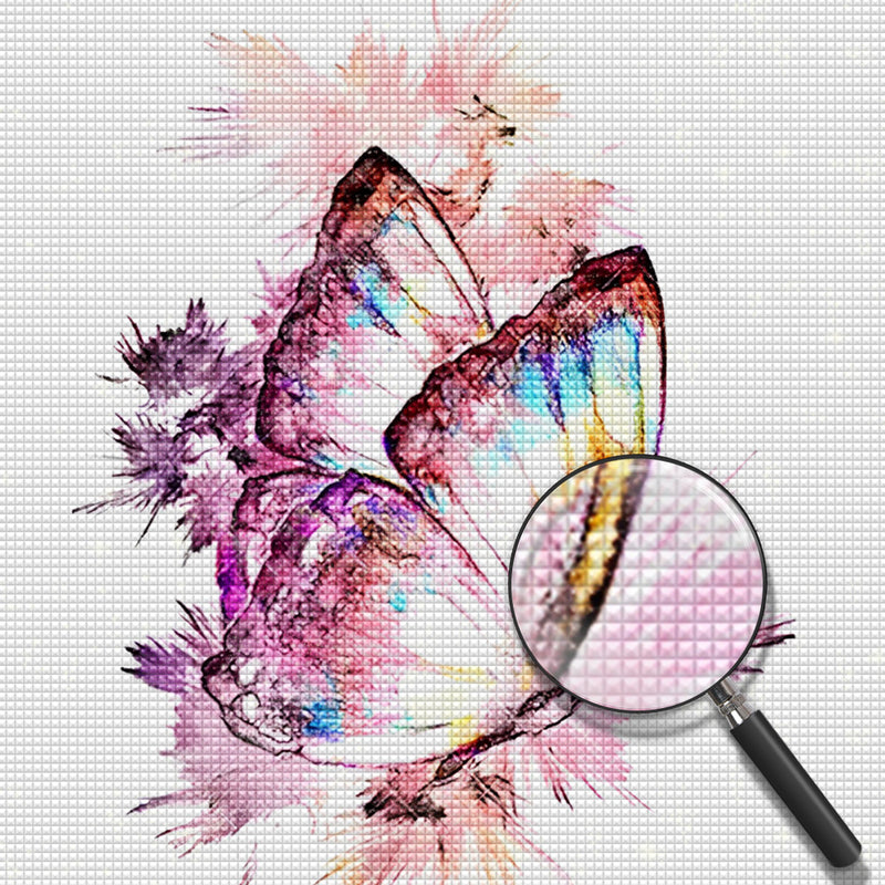 Schmetterling in Wasserfarben Diamond Painting