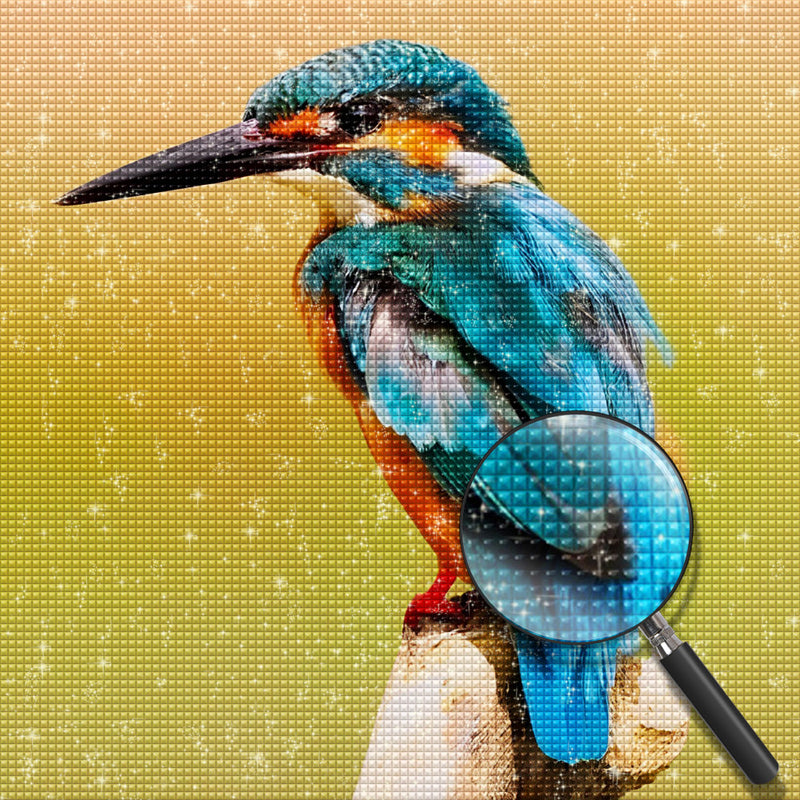 Schöner grüner Vogel Diamond Painting