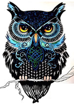 Schwarze Eule Diamond Painting