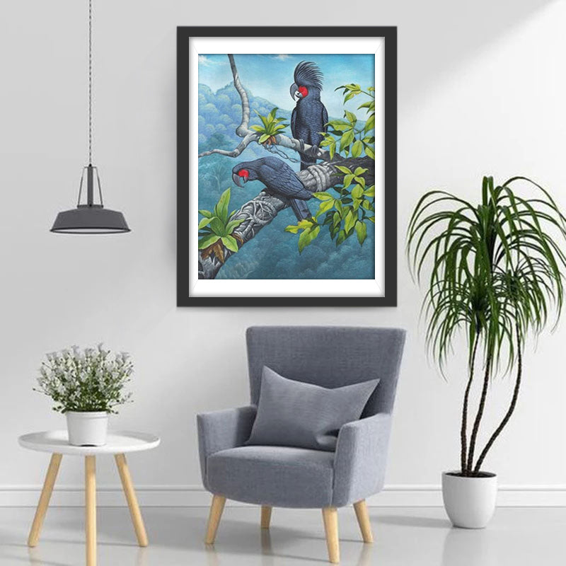 Schwarze Vögel Diamond Painting