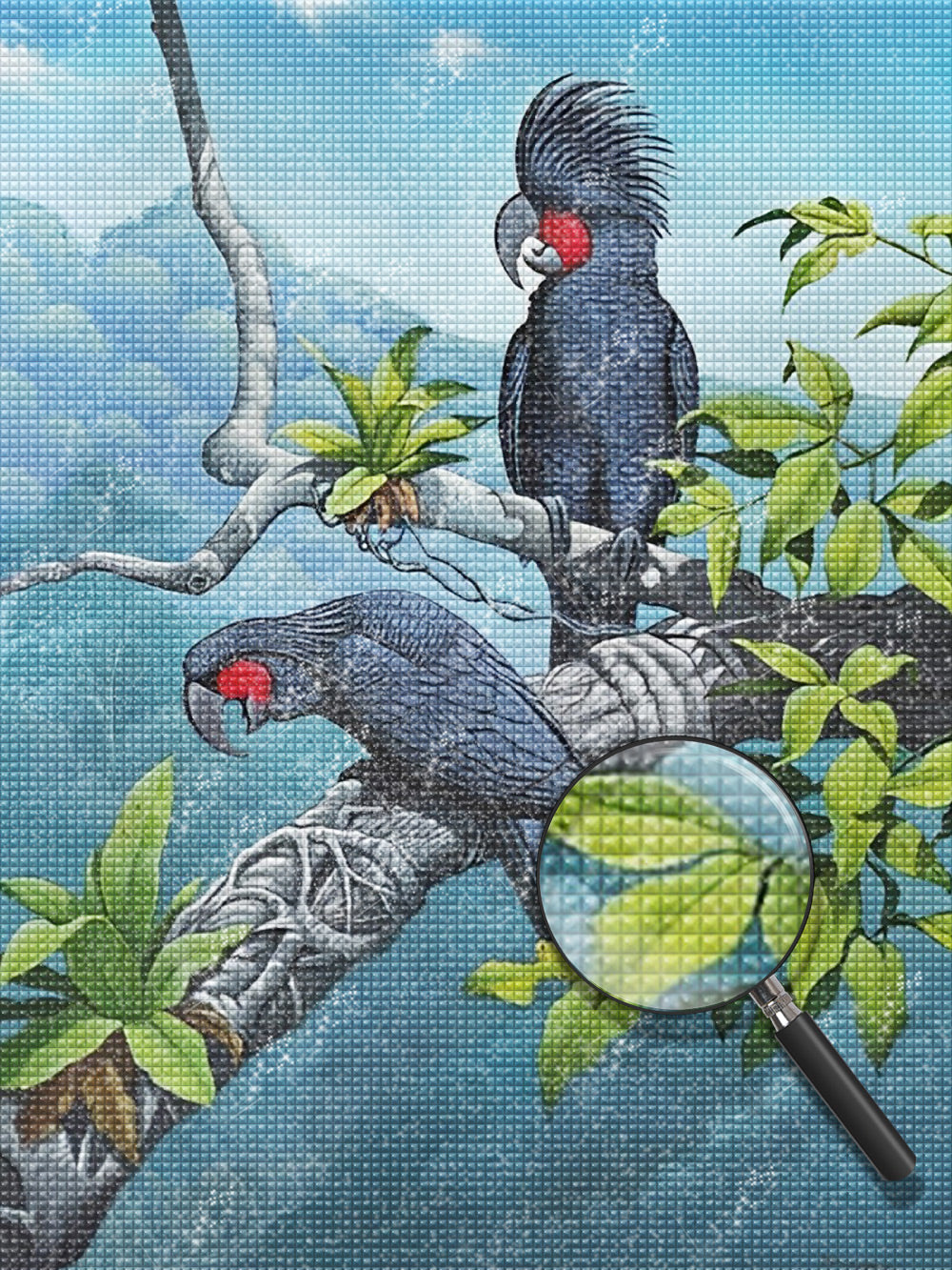 Schwarze Vögel Diamond Painting