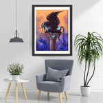 Schwarzes Einhorn Diamond Painting