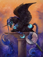 Schwarzes Einhorn Diamond Painting