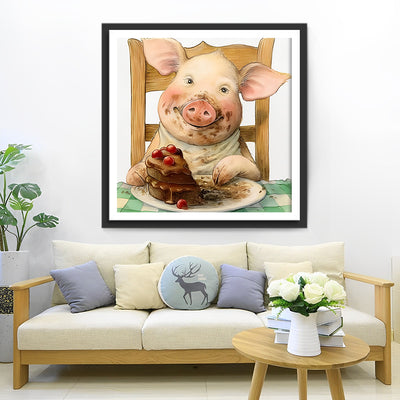 Schwein Kuchen Diamond Painting