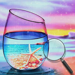 Seestern im Glas Diamond Painting