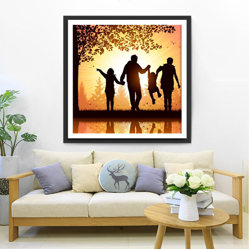 Sonnenaufgang Familie Diamond Painting