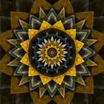 Sonnenblume Mandala Diamond Painting
