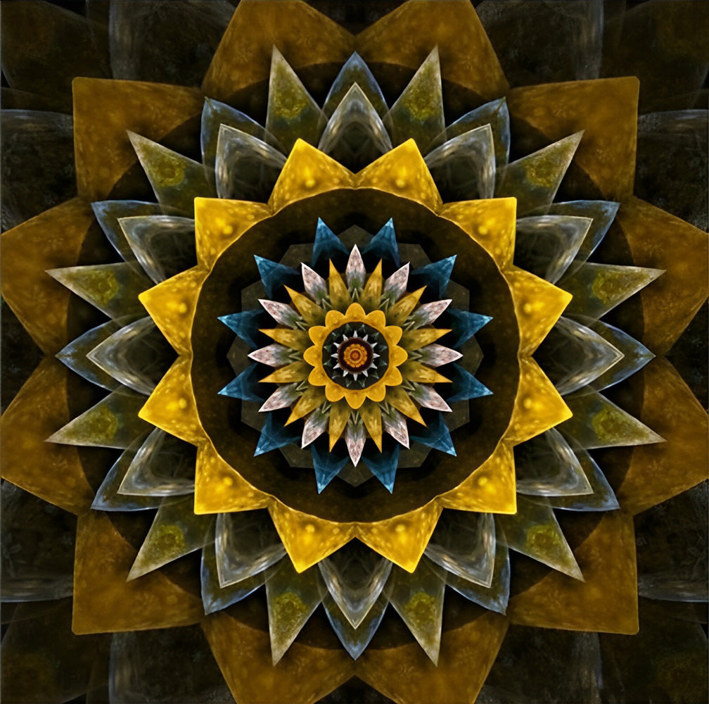 Sonnenblume Mandala Diamond Painting