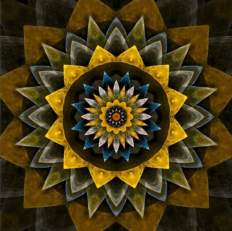 Sonnenblume Mandala Diamond Painting