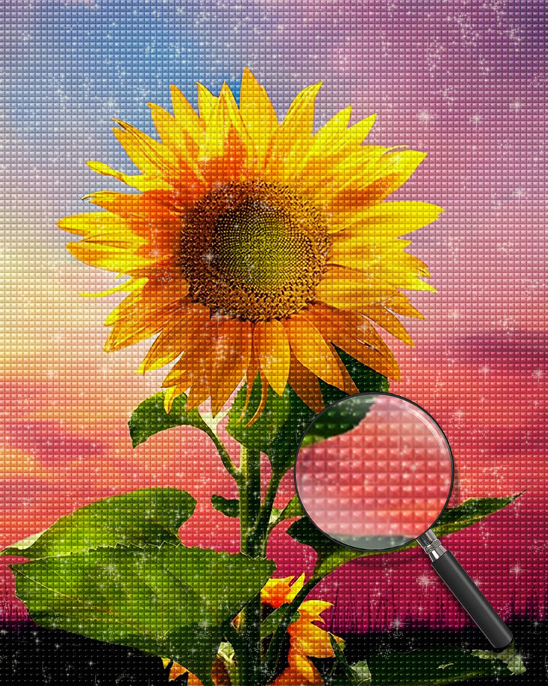 Sonnenblume Sonnenuntergang Diamond Painting