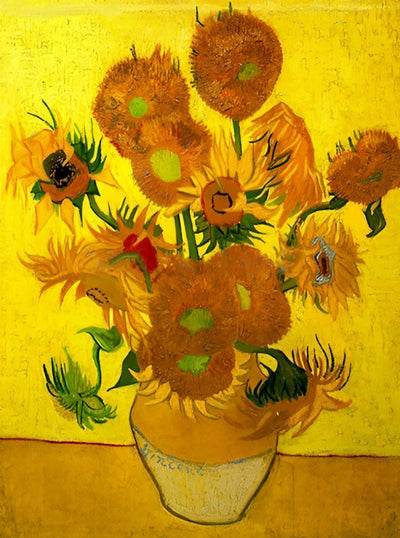 Sonnenblumen in der Vase, van Gogh Diamond Painting