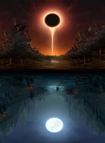 Sonnenfinsternis und Trümmer Diamond Painting