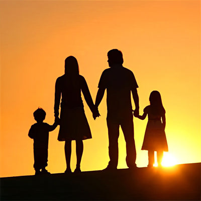 Sonnenuntergang Familie Diamond Painting