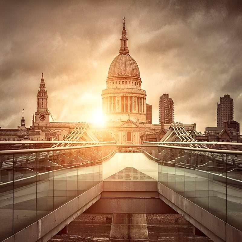 St.-Pauls-Kathedrale bei Sonnenaufgang Diamond Painting