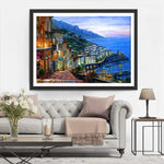 Stadt am Meer Diamond Painting