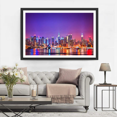 Stadt Nachthimmel Diamond Painting
