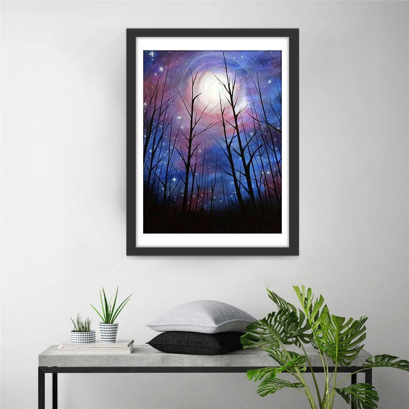 Sternenhimmel im Wald Diamond Painting