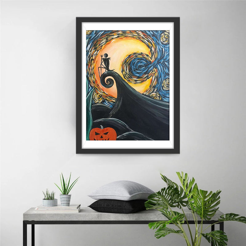 Sternennacht an Halloween Diamond Painting