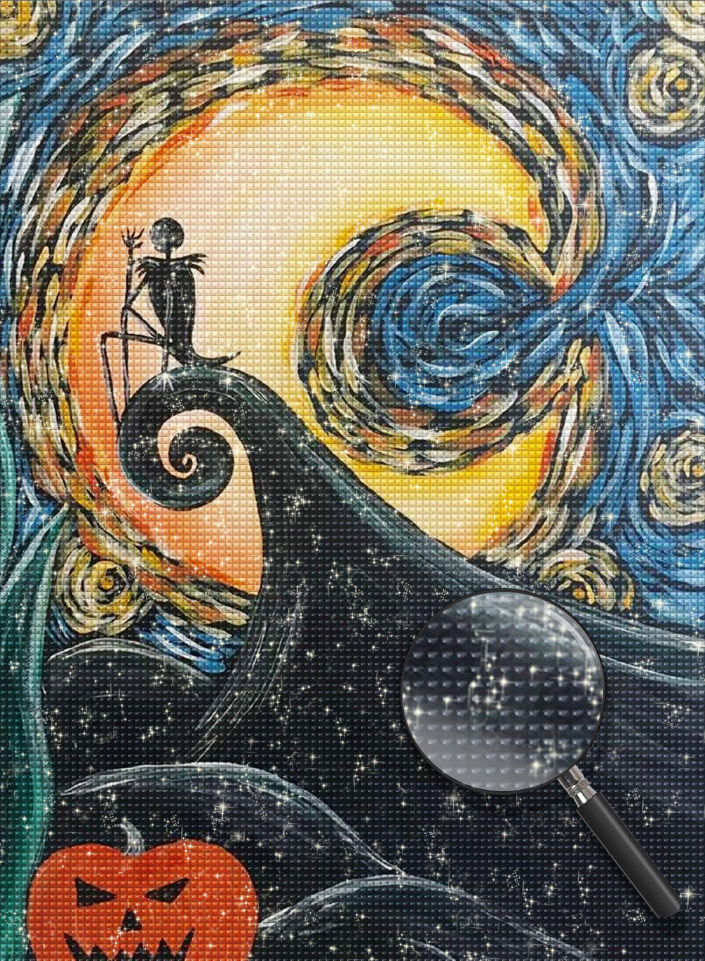 Sternennacht an Halloween Diamond Painting