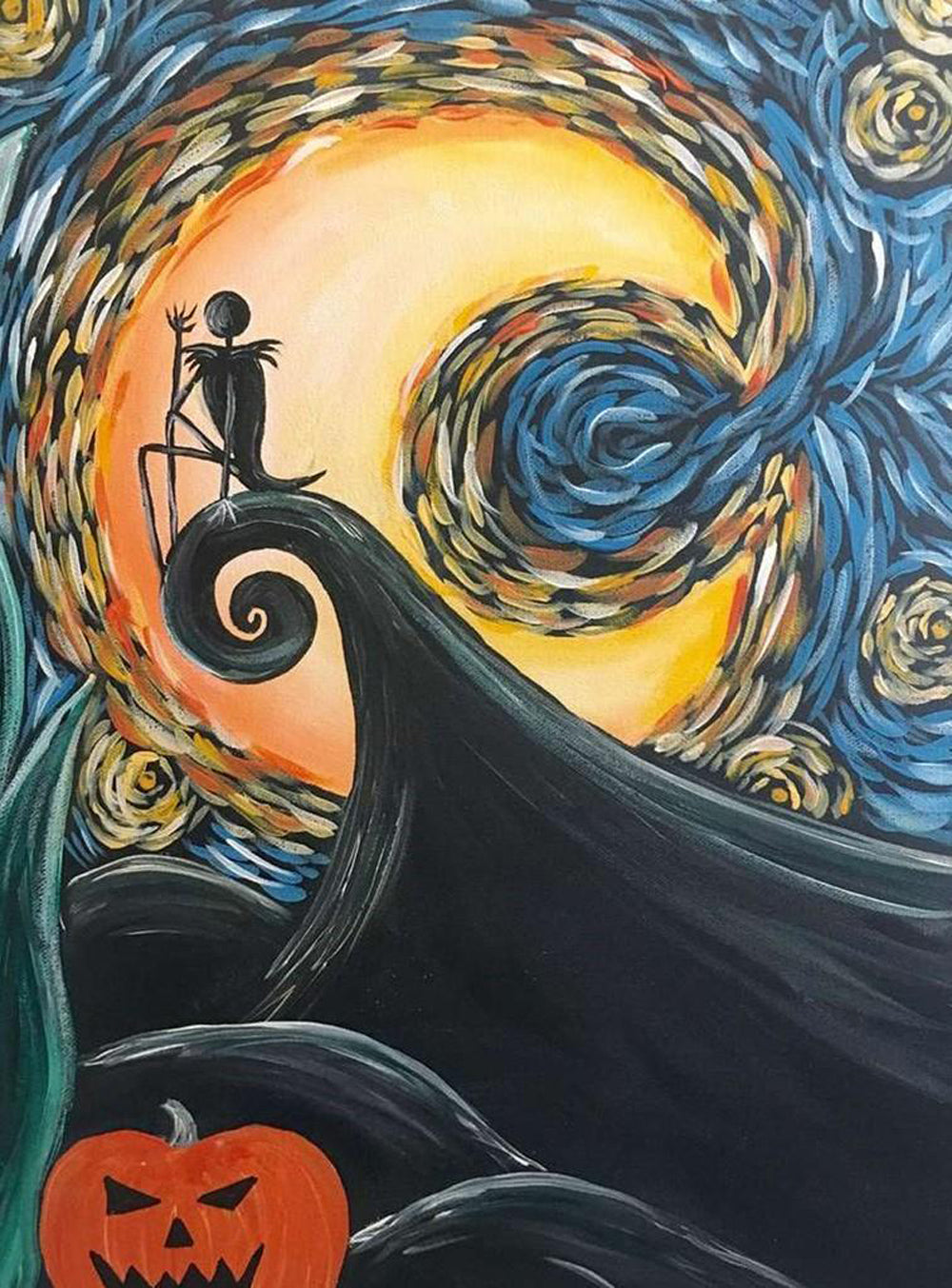 Sternennacht an Halloween Diamond Painting