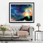 Sternschnuppen am Nachthimmel Diamond Painting